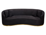 Raven Black Sofa - Ornate Home