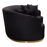 Raven Black Sofa - Ornate Home