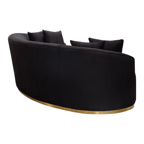 Raven Black Sofa - Ornate Home