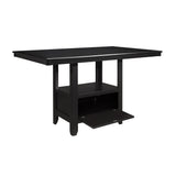 Raven Charcoal Gray Counter Height Table - Ornate Home
