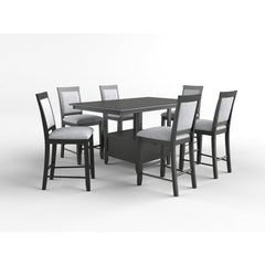 Raven Charcoal Gray Counter Height Table - Ornate Home