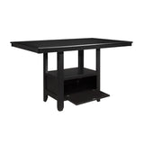 Raven Charcoal Gray Counter Height Table - Ornate Home