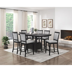Raven Charcoal Gray Counter Height Table - Ornate Home
