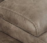 Ravenel Fossil 3-Piece Power Reclining Sectional - RAF Console - Ornate Home