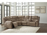 Ravenel Fossil 3pc Power Reclining Sectional - Ornate Home