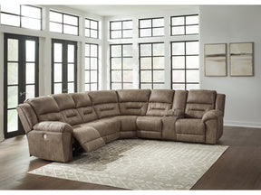Ravenel Fossil 4pc Power Reclining Sectional (Online Special Price) - Ornate Home