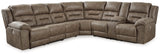 Ravenel Fossil 4pc Power Reclining Sectional (Online Special Price) - Ornate Home