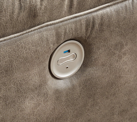 Ravenel Fossil 4pc Power Reclining Sectional - Ornate Home