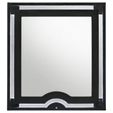 Ravenne Black 4-piece Velvet Upholstered California King LED Bedroom Set - Ornate Home