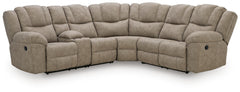 Ravenswaye Birch 3-Piece Reclining Sectional with Left-Arm Facing Console - Ornate Home