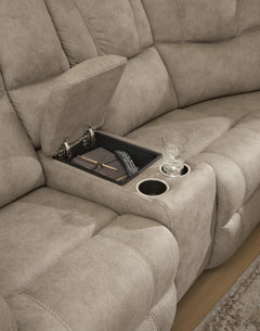 Ravenswaye Birch 3-Piece Reclining Sectional with Left-Arm Facing Console - Ornate Home