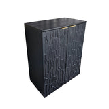 Ravine Black Bar Cabinet - Ornate Home