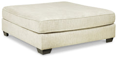 Rawcliffe Parchment 3-Piece Sectional with Ottoman - Ornate Home