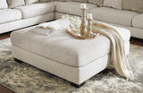 Rawcliffe Parchment Oversized Accent Ottoman (Online Special Price) - Ornate Home