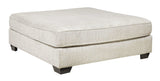 Rawcliffe Parchment Oversized Accent Ottoman (Online Special Price) - Ornate Home