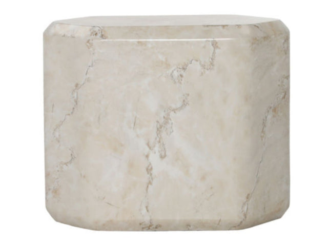 Ray Beige Side Table - Ornate Home