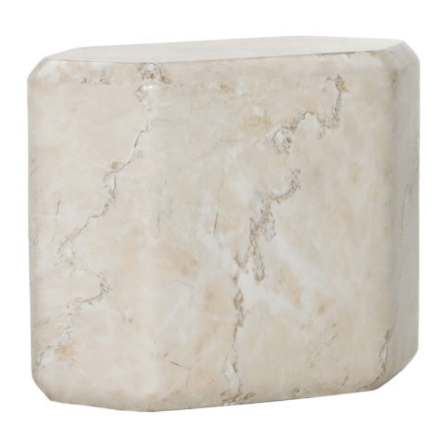 Ray Beige Side Table - Ornate Home