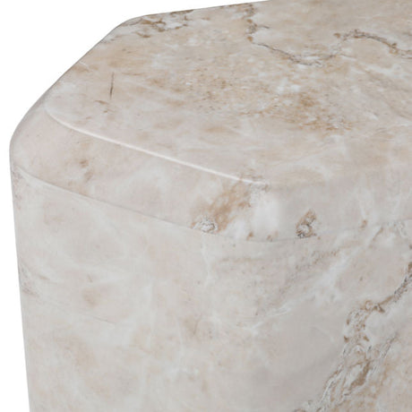 Ray Beige Side Table - Ornate Home