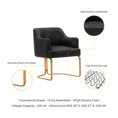 Raya Dining Armchair in Black - Ornate Home