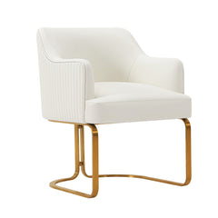 Raya Dining Armchair in Cream (set of 2) - Ornate Home