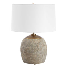 Raylan Brown Textured Table Lamp - Ornate Home