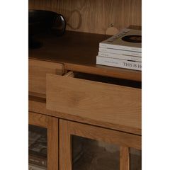 Raymond Natural Tall Cabinet - Ornate Home