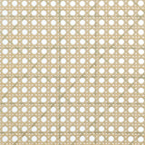 Rayo Camel Rattan Cane Back Accent Chair with Padded Seat - Ornate Home