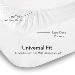 Rayon From Bamboo White Split Head King Sheet Set - Ornate Home