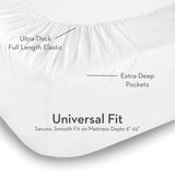 Rayon From Bamboo White Twin Sheet Set - Ornate Home