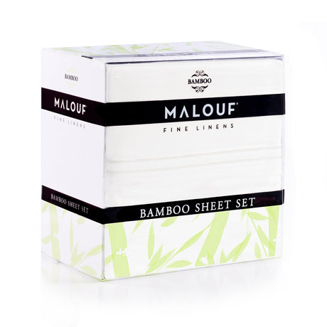Rayon From Bamboo White Twin Sheet Set - Ornate Home