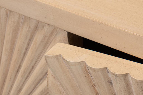 Rayon Tan Four Door Sideboard - Ornate Home