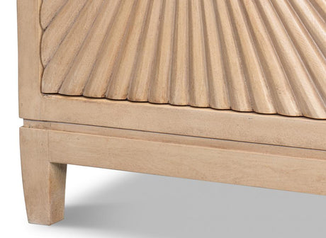 Rayon Tan Four Door Sideboard - Ornate Home