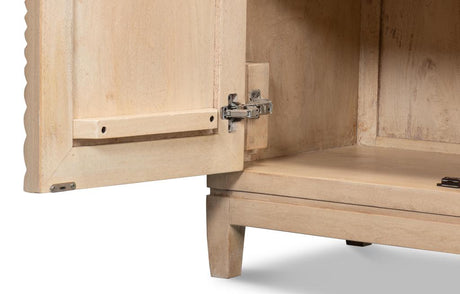 Rayon Tan Four Door Sideboard - Ornate Home