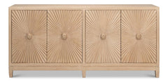 Rayon Tan Four Door Sideboard - Ornate Home