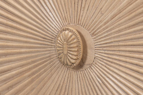 Rayon Tan Four Door Sideboard - Ornate Home