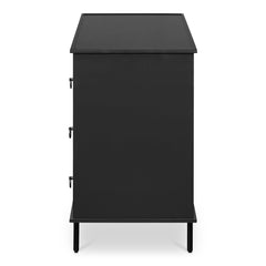 Reagan Black 6 Drawer Dresser - Ornate Home