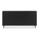 Reagan Black 6 Drawer Dresser - Ornate Home
