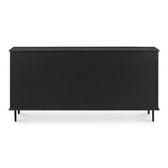 Reagan Black 6 Drawer Dresser - Ornate Home