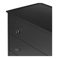 Reagan Black 6 Drawer Dresser - Ornate Home