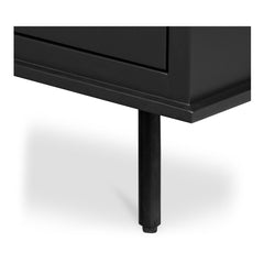 Reagan Black 6 Drawer Dresser - Ornate Home