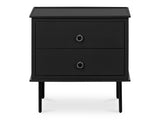 Reagan Black Nightstand - Ornate Home