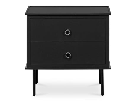 Reagan Black Nightstand - Ornate Home
