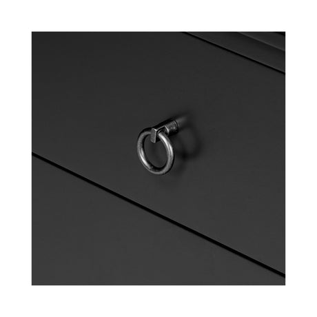 Reagan Black Nightstand - Ornate Home