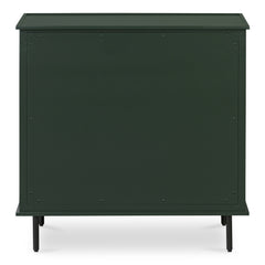Reagan Deep Green 3 Drawer Nightstand - Ornate Home