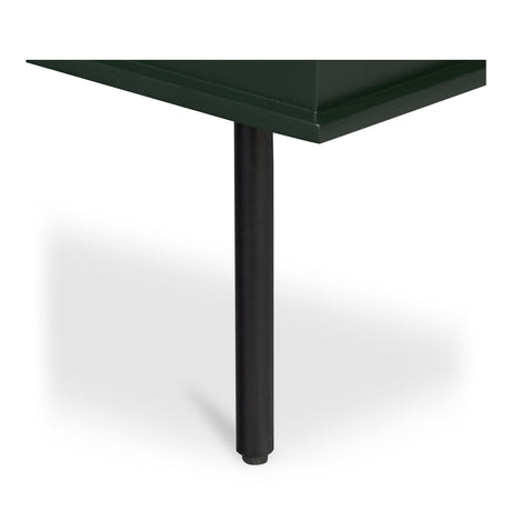 Reagan Deep Green 3 Drawer Nightstand - Ornate Home