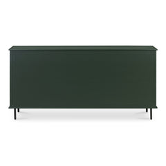 Reagan Deep Green 6 Drawer Dresser - Ornate Home