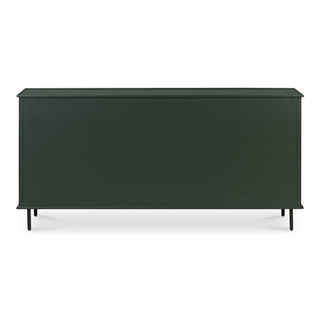 Reagan Deep Green 6 Drawer Dresser - Ornate Home