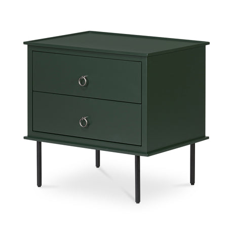 Reagan Deep Green Nightstand - Ornate Home