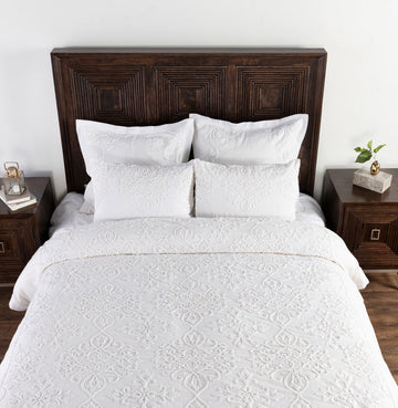 Reagan White Duvet Collection - Ornate Home