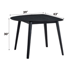 Real Black Dining Table - Ornate Home